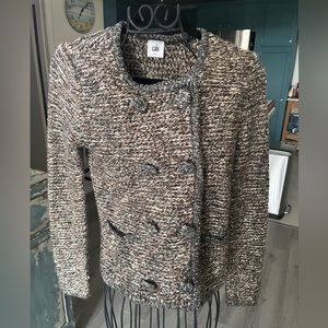 CAbi double breasted snap button sweater